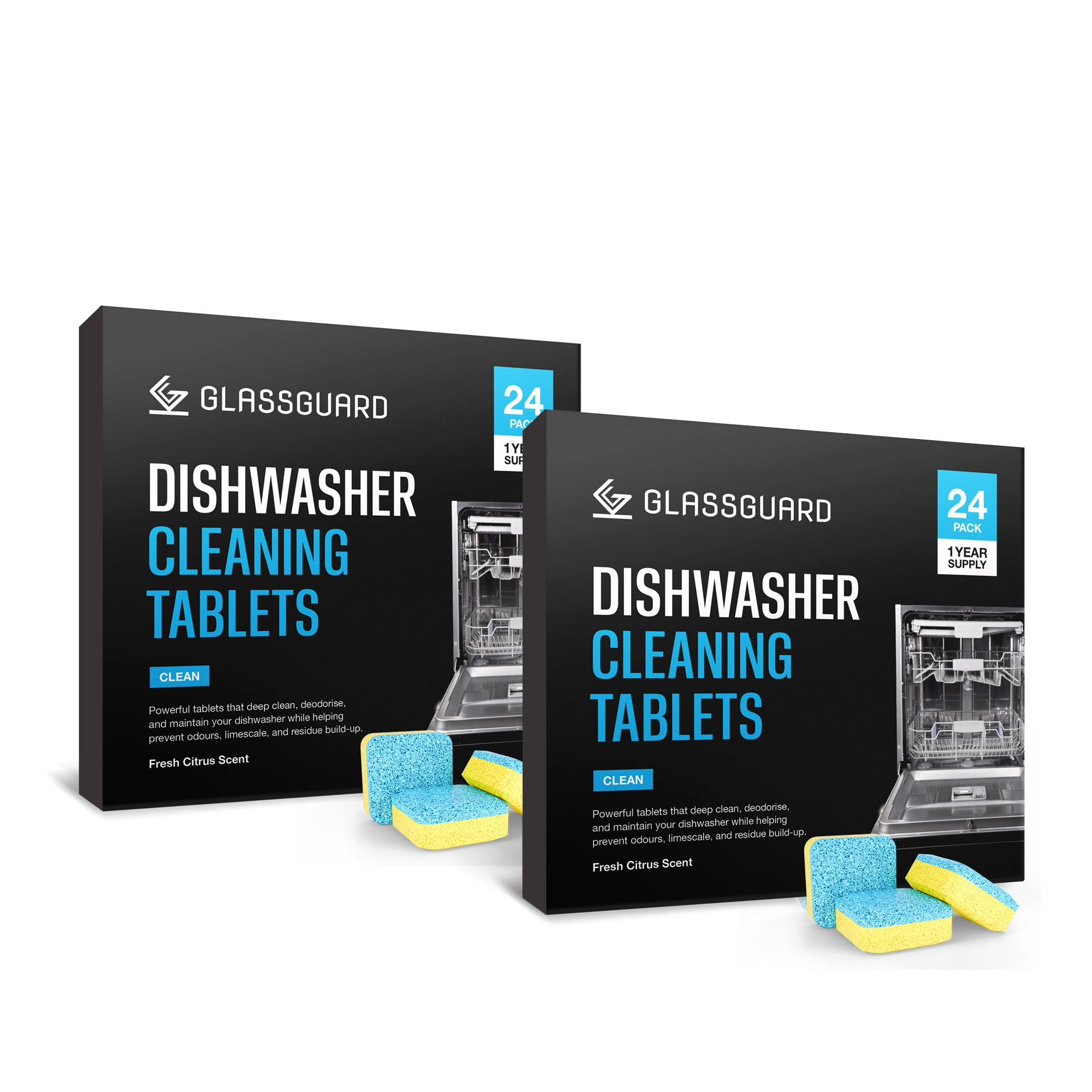 GLASSGUARD™ Dishwasher Cleaning Tablets x2