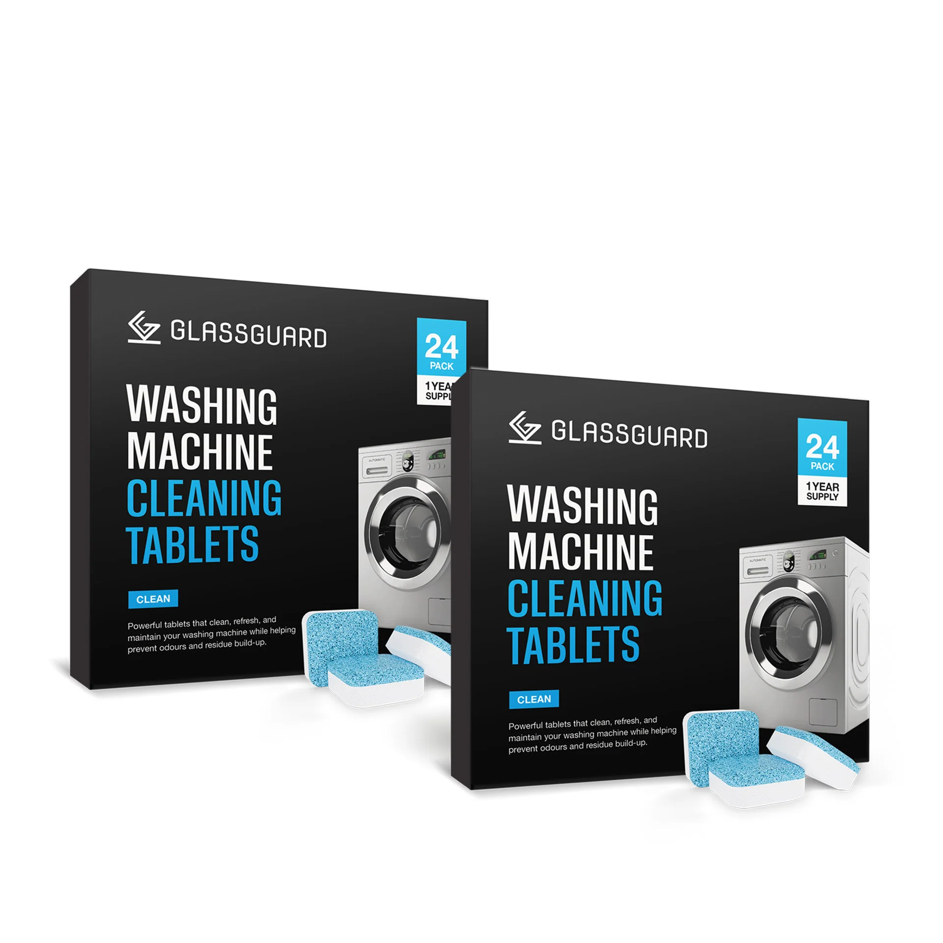 GLASSGUARD™ Washing Machine Cleaning Tablets x2